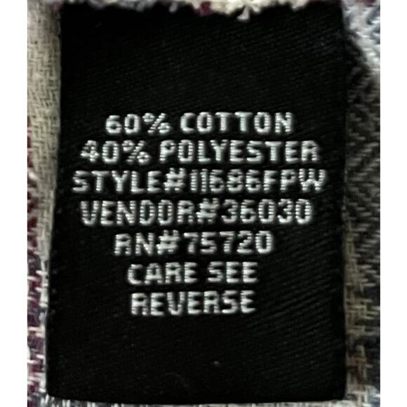 BKE ATHLETIC FIT SHORT SLV, SNAP FRONT, WESTERN SHIRT, MENS-2XL-BLUE PURP PLAID - Picture 11 of 12